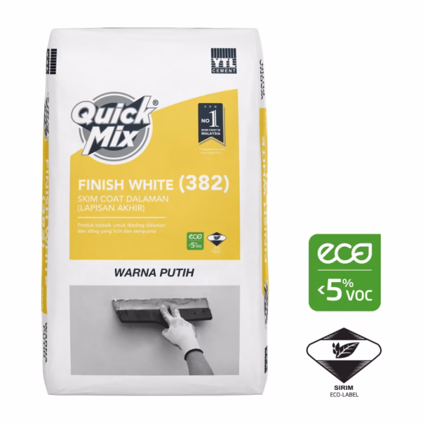 YTL Quick Mix Finish White 382 25kg YTL Quick Mix Finish White 382 25kg