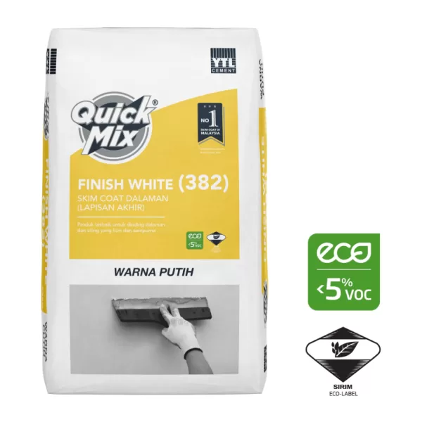 YTL Quick Mix Finish White 382 25kg YTL Quick Mix Finish White 382 25kg