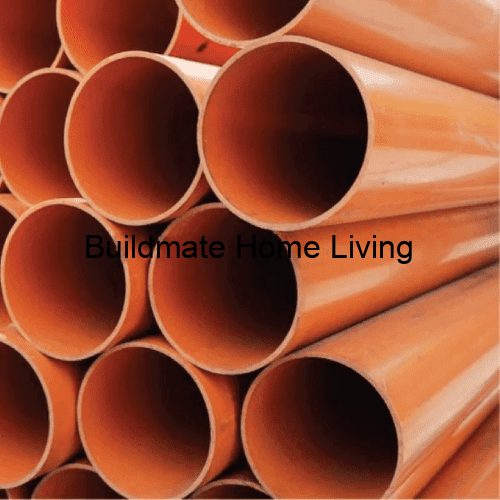 upvc underground brown pipe sirim