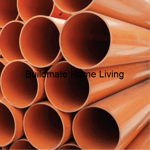 upvc underground brown pipe