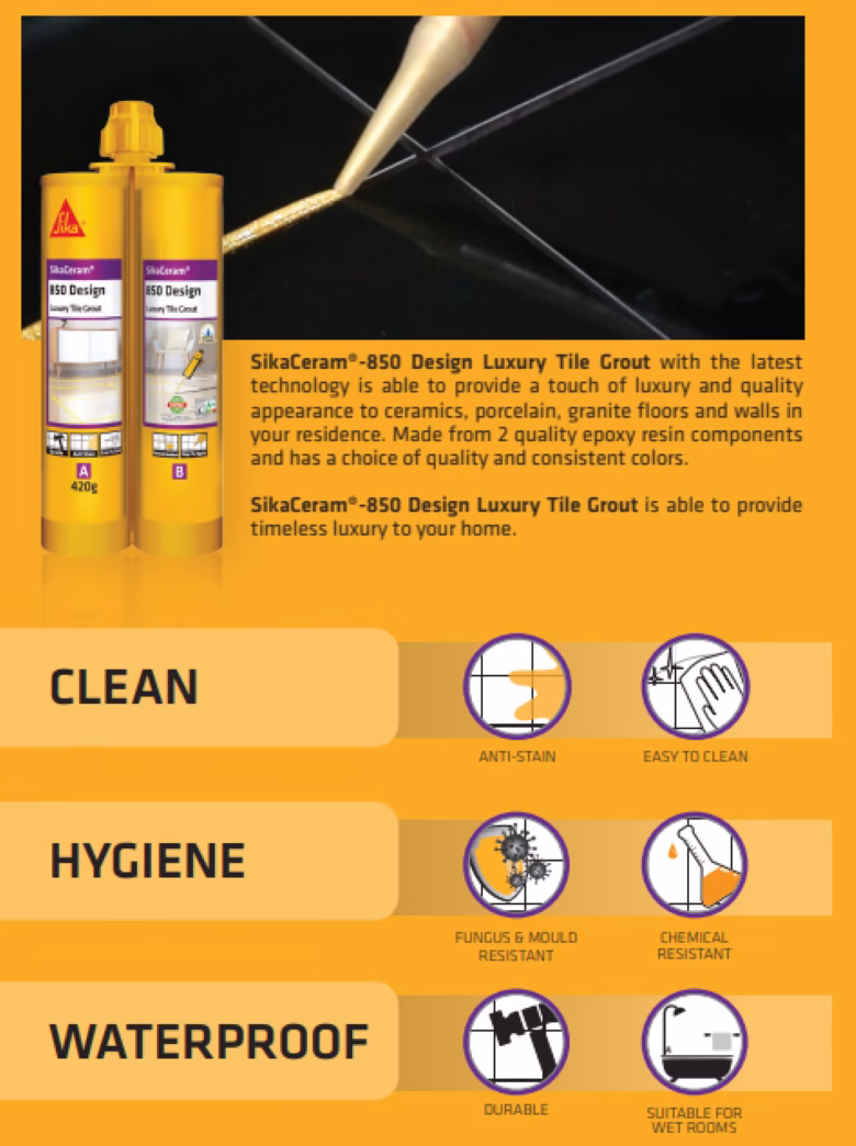 what is sikaceram 850 tile grout 2