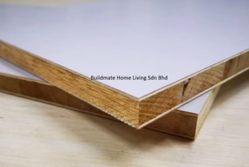 block board 15mm white one side